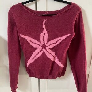 Brand New Star Patterned Purple Sweater Size S